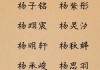 老公姓杨宝宝怎么取名