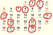 2018年8月吉时