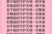 十二星座的小天使，美丽与守护