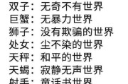 十二星座学功夫，each star’s unique style