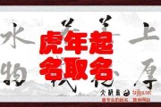 虎宝宝取名末尾字有什么