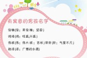 姓蒋男宝宝取名攻略，好听且寓意美好的名字大全