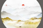 坐山面水，图片中的自然天人合一之道