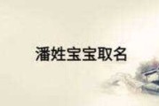 潘宝宝名字怎么取名，传统与现代的融合