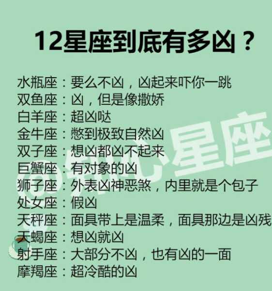 十二星座对什么星座最凶，真相大揭秘！,挑战,十二星座,第1张
