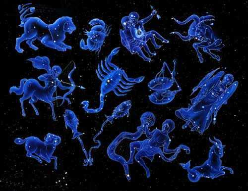 十二星座与它们的星星图片,象征,十二星座,星座,第1张