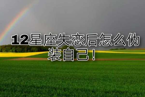十二星座失恋时的真相，真相往往比你想象的更扎心,十二星座,自我,星座,第1张