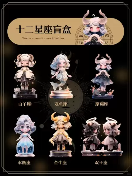 十二星座的隐藏宝藏，星座盲盒背后的浪漫故事,象征,十二星座,文化传承,第1张