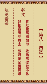 火神庙月老求签第84签解签，传统文化的智慧之光,象征,事业,希望,第1张