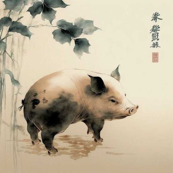 水墨先生生肖猪今日运势,金猪送福,运势亨通,连连!,象征,事业,美好,第1张 水墨先生生肖猪今日运势,金猪送福,运势亨通,连连!,象征,事业,美好,第1张