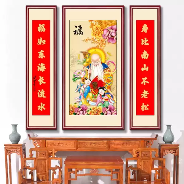 佛堂后面挂画的讲究，如何选择一幅画提升家居运势,象征,风水,风水布局,第1张