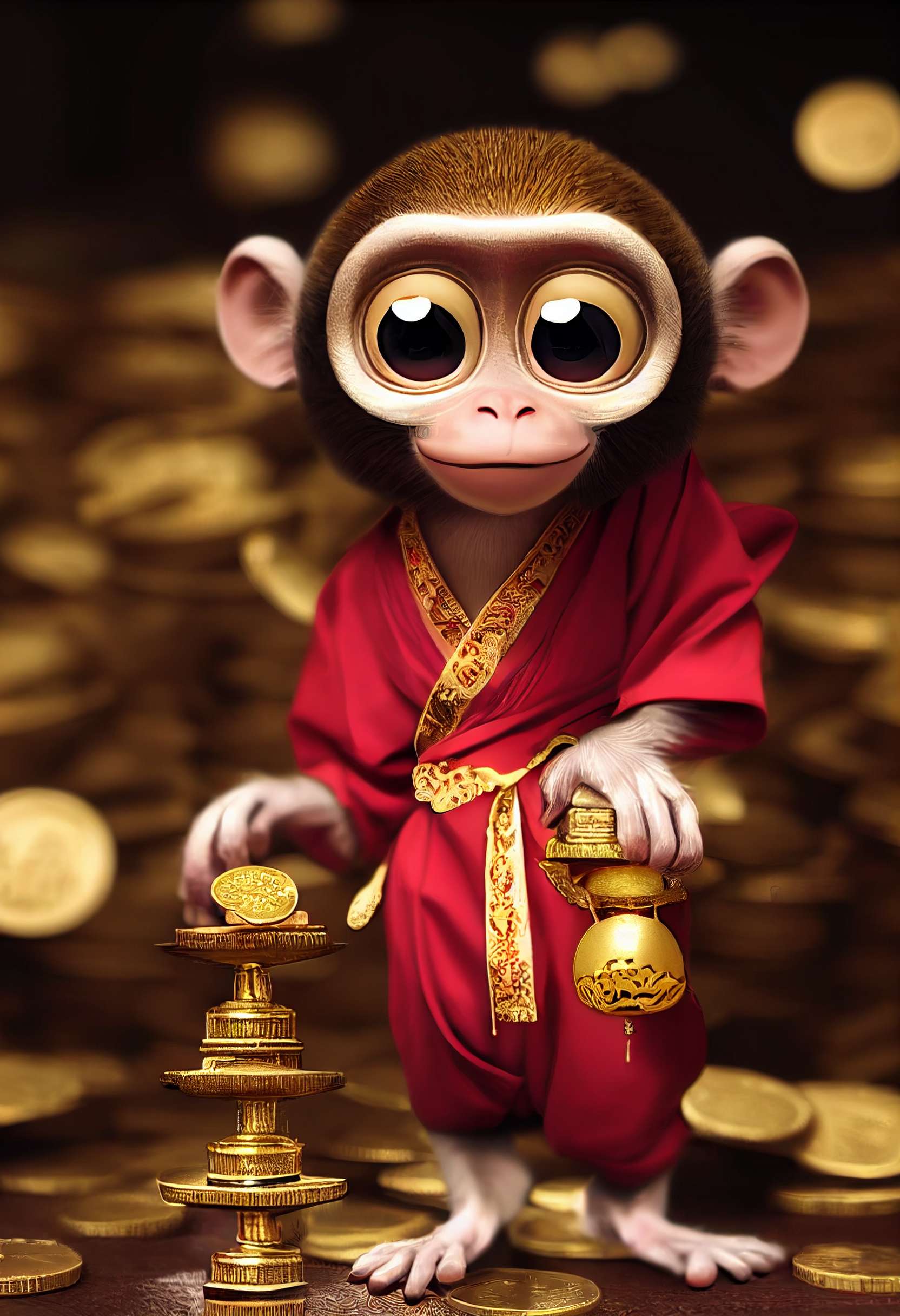 生肖猴财运运势解析，揭秘猴年财运走向与提升策略,挑战,自我,财运,第1张