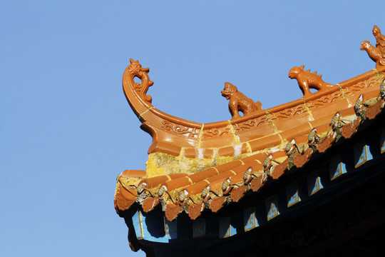 庙宇盖瓦颜色选择，揭秘中的最佳色彩搭配,象征,吉凶,风水,第1张