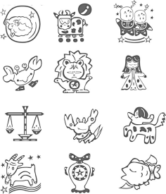 十二星座黑色白色寓意解析，神秘色彩中的个性符号,象征,挑战,十二星座,第1张